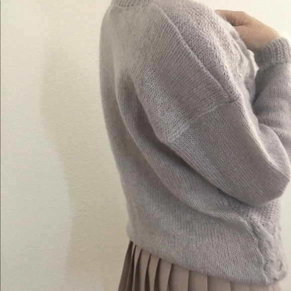 🦄VTG lavender mohair cottage core sweater - Picture 5 of 9